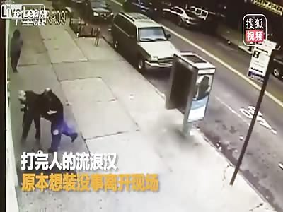 Man knocks down two elderly people
