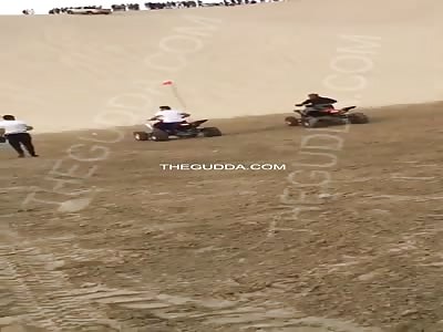  Truck collides with 4 wheeler...