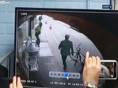 Man pushed under truck in random attack