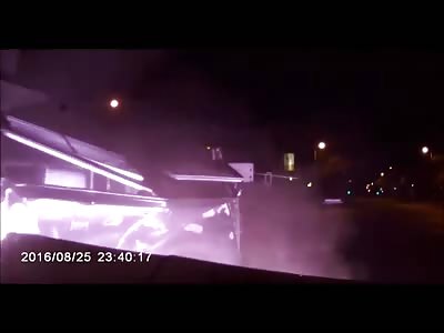 INSANE  RED LIGHT COLLISION THROWS PASSENGERS TO THEIR DEATHS