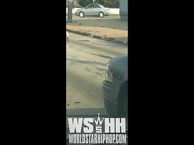  BLACK FIGHT WITH POLICE AND STEALING CAR