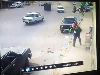 People Flying Everywhere,  Strong Car Crash Hit