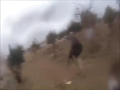 Isis terrorist records his own death