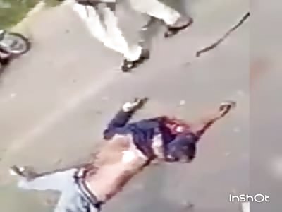 Car ripped open and sends passengers flying.