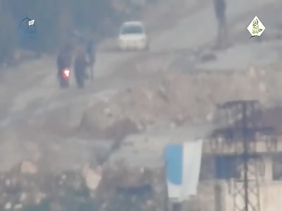 JaM TOW kills a group of Shia mercs in Al-Assad suburb, west Aleppo. Topic: Syria TOW strike Assadists Aleppo West