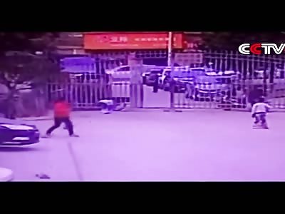 Bomb explodes near child