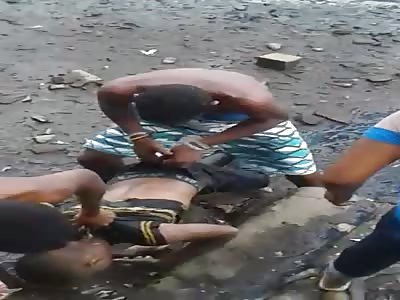 Relatives fall into despair when finding a child's body body in the lake