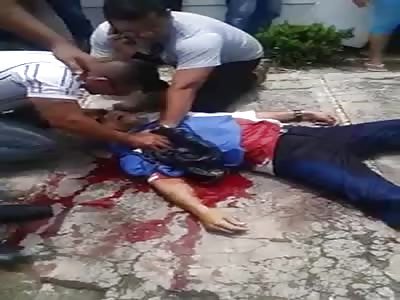 Police officer dies in exchange for gunshots with bad guys was taken to the hospital and died on the way