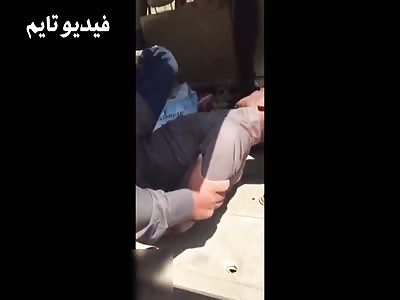 Man takes thief who kidnapped his daughter and punishes with tire iron to the head