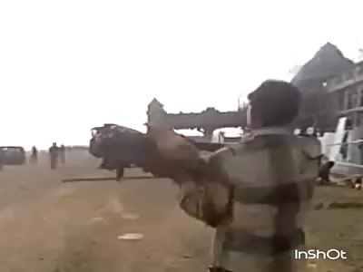 Accident on the train man carrying the chunks