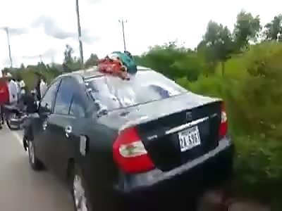 Motorcycle rider suffers serious accident