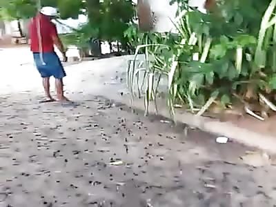 Suicide man friends try save him