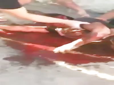 Man all shot waiting for help and agonizing