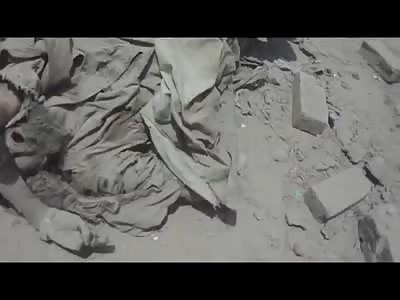 Us Soldiers kill and inspect 16 dead Afghanistan Insurgents in the Korengal Valley