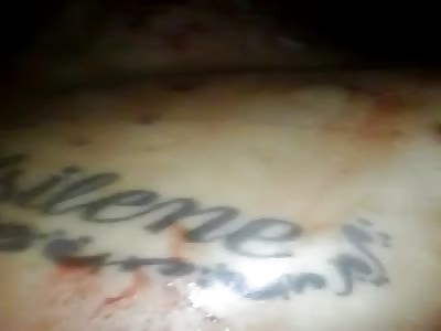 Prisoner being stabbed to death