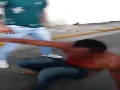 brutal beating for stealing 