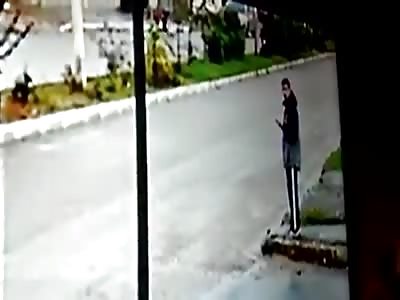 Police officer suffers attack but kills bandit