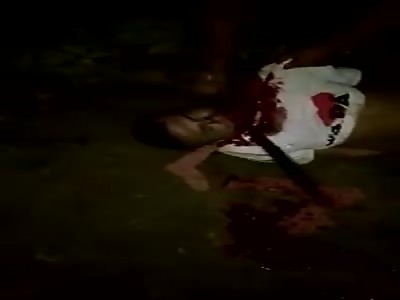 Shocking: Man Brutally Beheaded With Machete and Head twisted