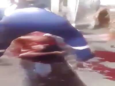 Agonizing with several shot 