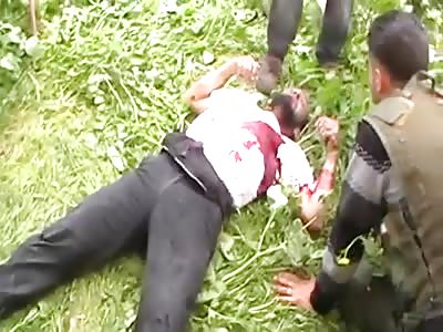 Soldier agonizing last seconds of life to take shot in the heart