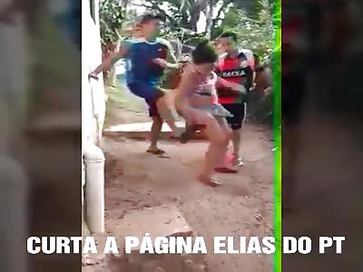 Girl beaten by bandits