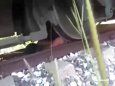 fatal accident with man in line train