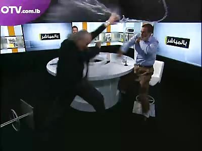 Fight on TV interview