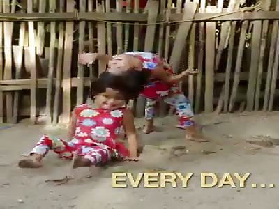 Girls with terrible disease of nescence