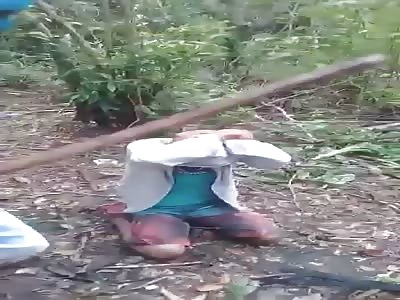 Thief being brutally beating