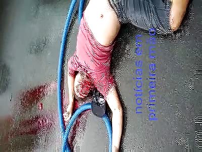 Agonizing with several shot 