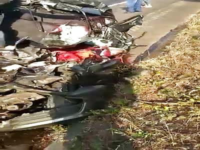 Horrific accident Man's face Ripped Off and whole body dismembered in accident