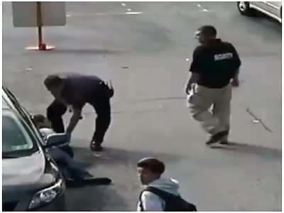 Police containing student fight (compilation)