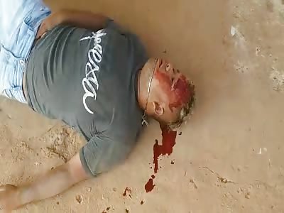 Agonizing with several shot  headshot 