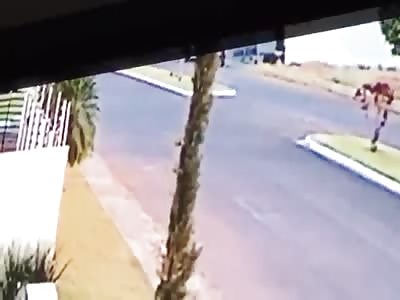 The boy on the bike and uncontrolled was run over