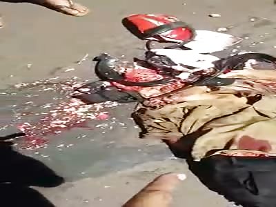 Horrific accident crash by truck 