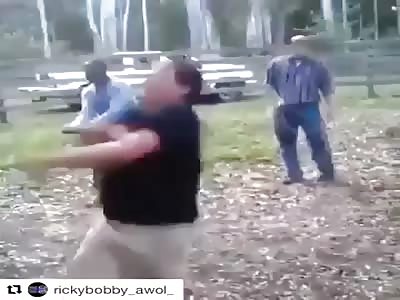 Boy takes a bump and his face is disfigured