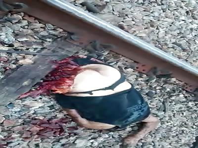 man was smoking marijuana on the train line and was run over