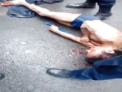  Beating with punch and kick