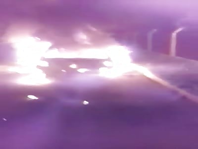 HORRIFIC Accident  man burned and agonizing 