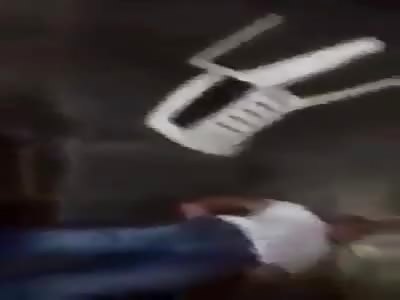 man get kick by giant man 