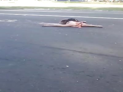 Woman suicide on the  bus 