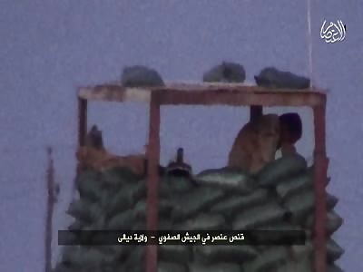 Sniper takes Down a Man in a Guard House