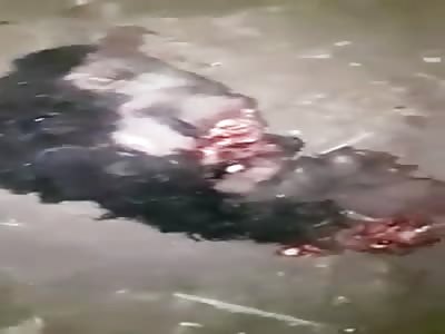 piece of soldier's face exposed