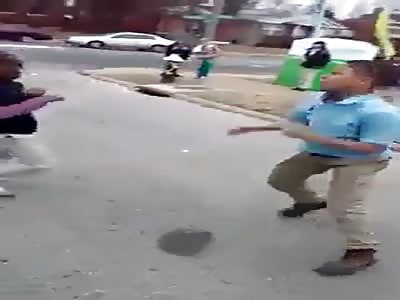 Kids fighting