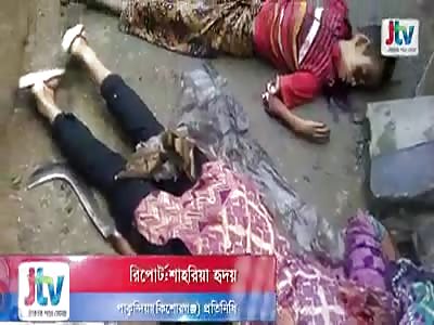 shocking : 3 people of the same family were hacked to death, murderer arrested 