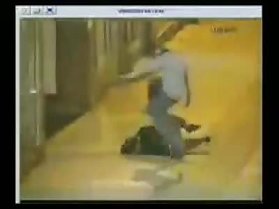 Violent White Irish guy attacks people at a pub with chainsaw in Divis in Belfast