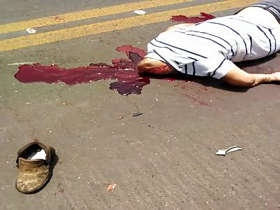 horrific accident  with biker