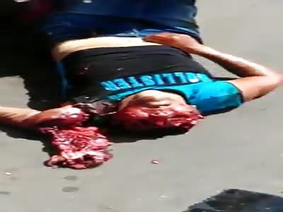 Horrific accident with school bus.