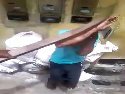 Thief punished In favela 