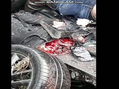 accident on the road 